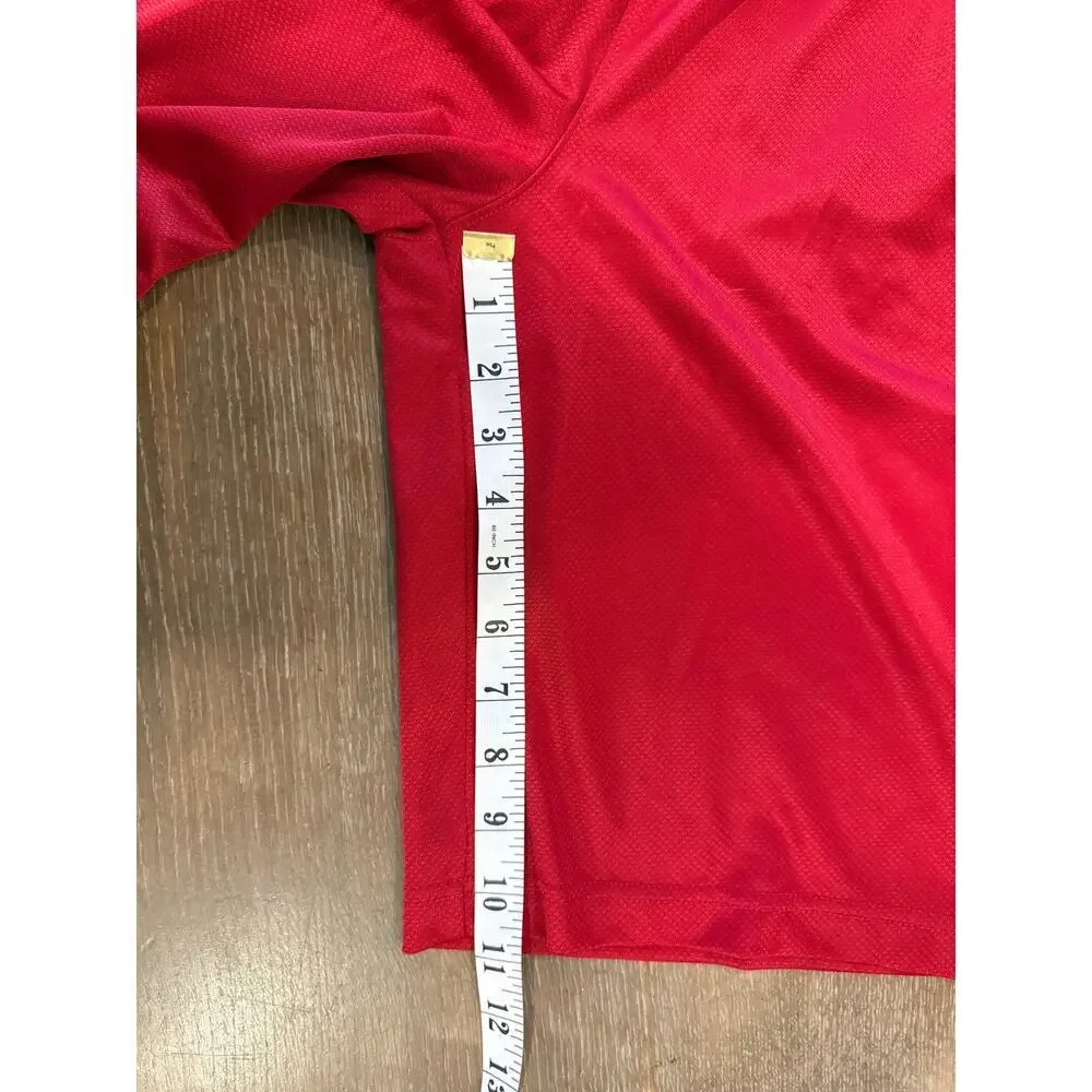 NIKE Dri-Fit Red Black Basketball Shorts Athletic 11
